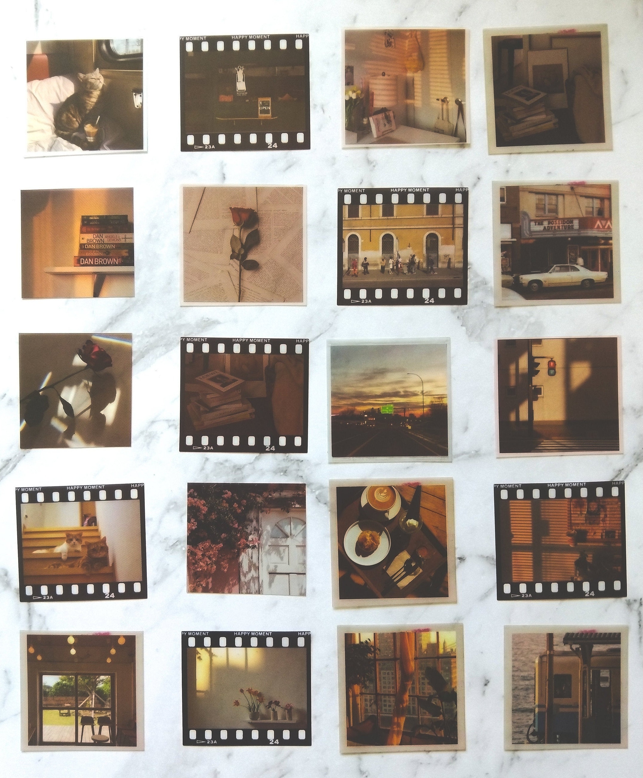Vintage Film Stickers Aesthetic Retro Picture Stickers Etsy