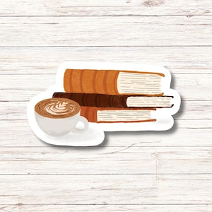 Autumn Books | Waterproof Stickers | Stickers | Laptop stickers | Autumn stickers | Journal stickers | Sticker Pack | Journaling