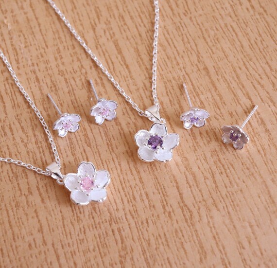 Purple cheap blossom jewellery