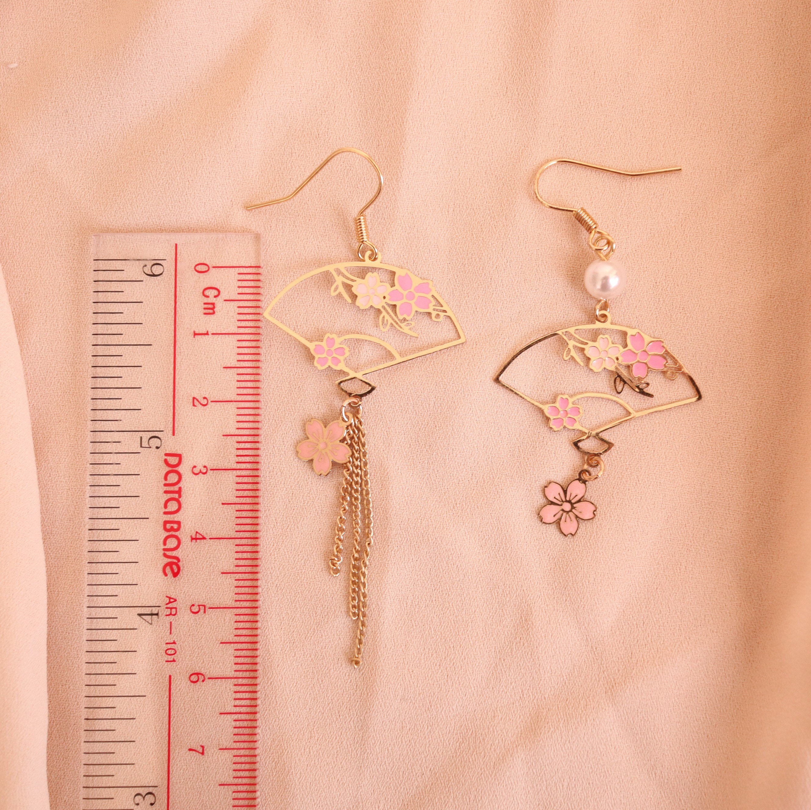 Cherry Blossom Fan Earrings Sakura Earrings Japanese Etsy Singapore