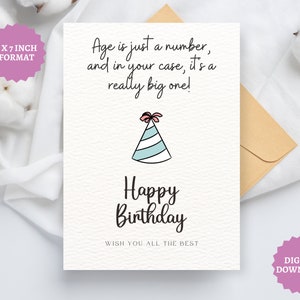 Lustige Geburtstagskarte für Papa Mama Geschenk Partyhut Komische Karte Großeltern Geburtstag, Geburtstagskarte für Erwachsene, Instant Download