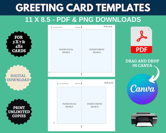 Greeting Card Inserts Templates