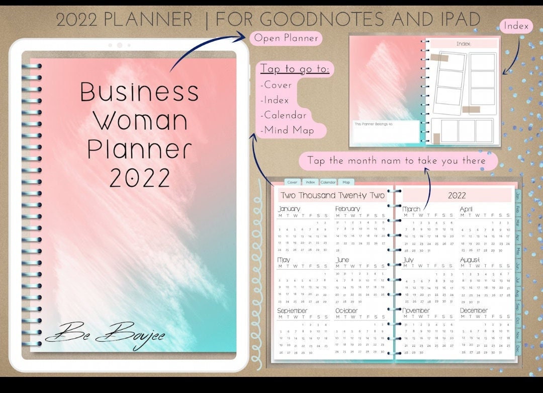 Business Woman Planner Daily Planner Planner 2022 One Page - Etsy
