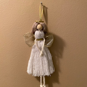 Macrame Angel Doll