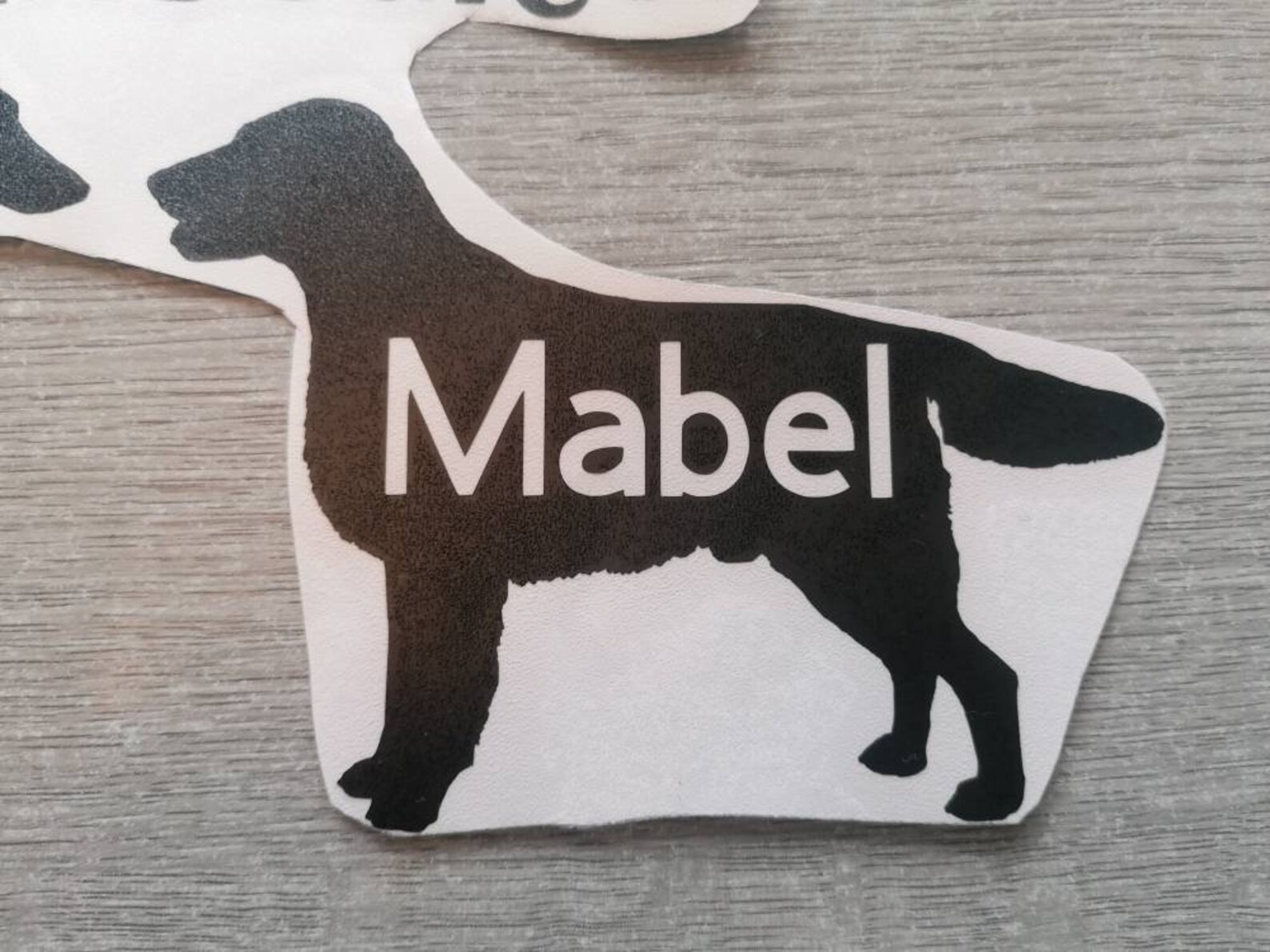 Personalised Pet Dog Vinyl Sticker Dog Vinyl for Car Kennel Etsy