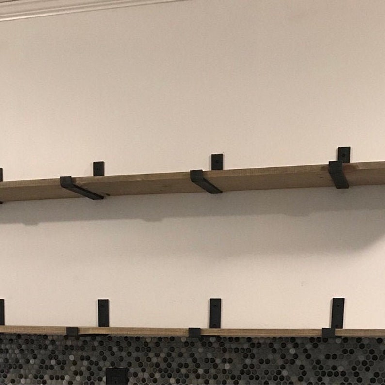 Heavy Duty Metal Shelf Bracket J Bracket Steel Floating Etsy