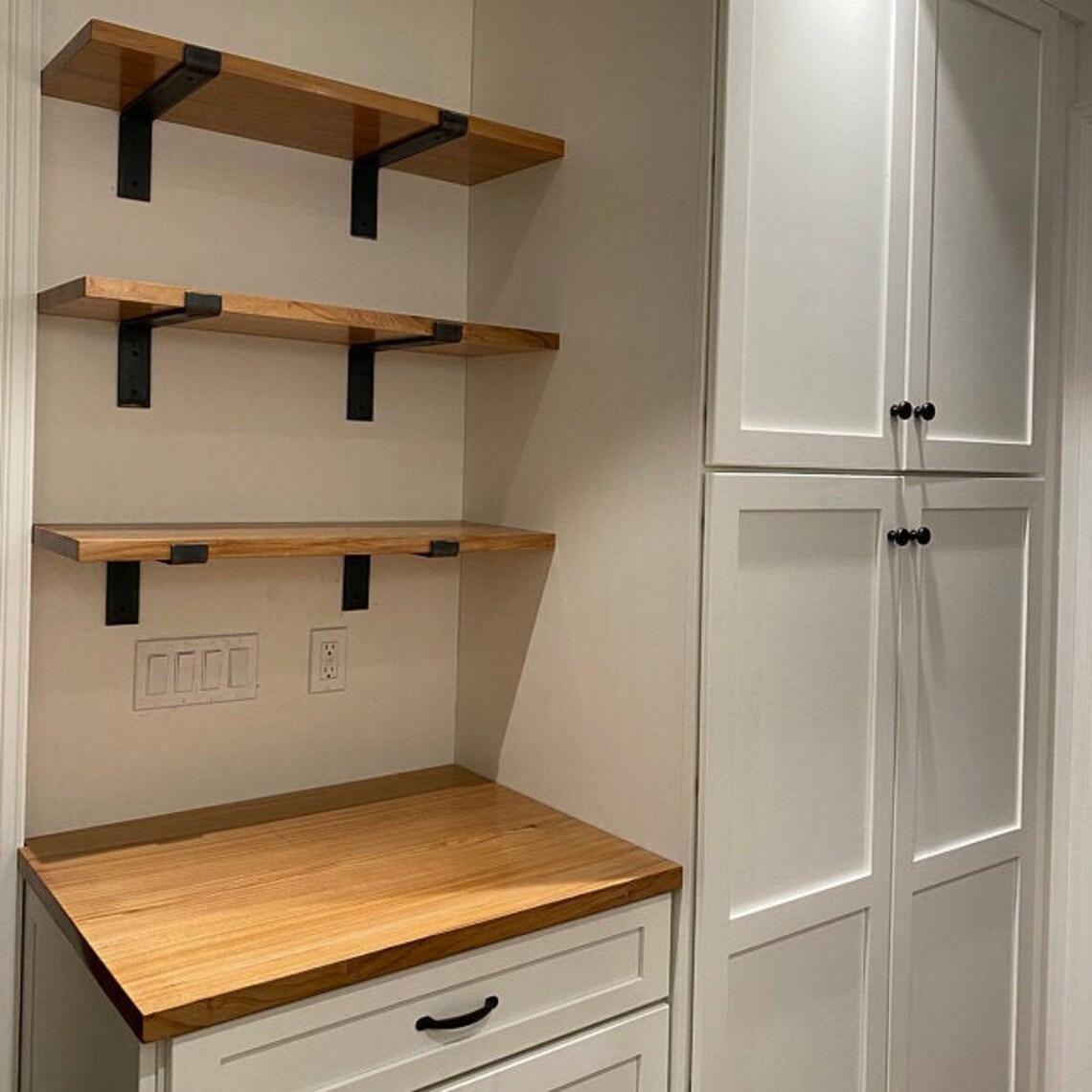 J Shelf Bracket Modern Industrial Steel Open Shelf Brackets Etsy