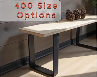 U Table Legs (PAIR): Heavy Duty Steel Bench Legs