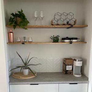 Metal Shelf Bracket, Fast Shipping, J Bracket Open Shelving Wall Bracket, Industrial Farmhouse Open Shelving Brackets.