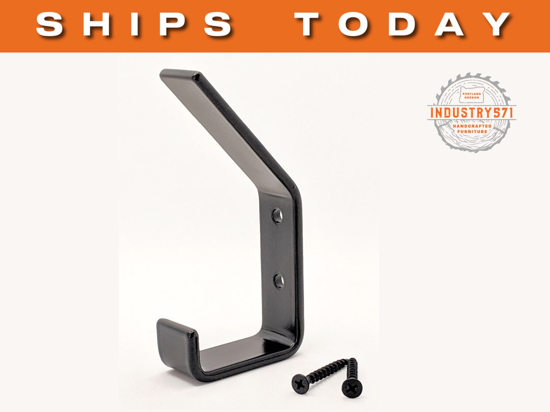 Industrial Coat Hook Farmhouse Rustic Coat Hooks Iron Metal Etsy