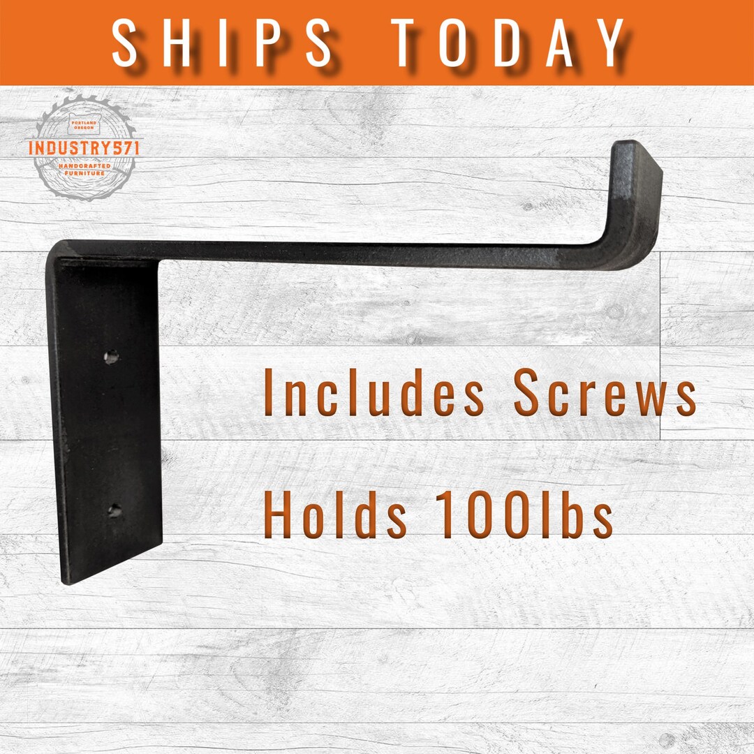 Heavy Duty Metal Shelf Bracket Z Bracket Floating Shelf Etsy