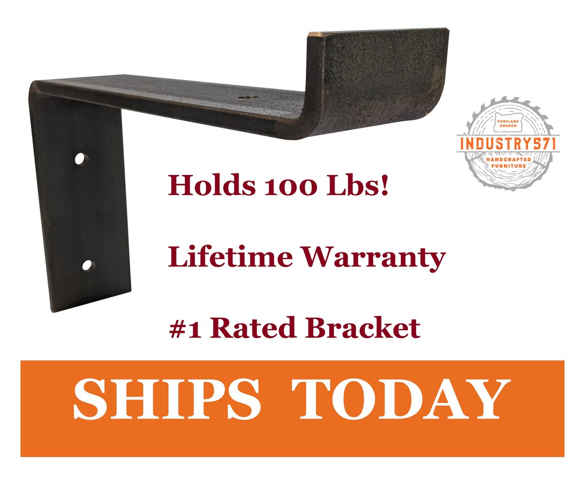 Z Bracket Industrial Steel Shelf Brackets Metal Shelf Etsy