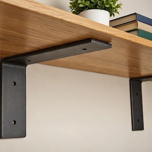 Heavy Duty Metal Shelf Bracket: Steel L Bracket, Screws Included. Superfast shipping.