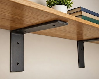 Heavy Duty Metal Shelf Bracket: Steel L Bracket, Screws Included. Superfast shipping.