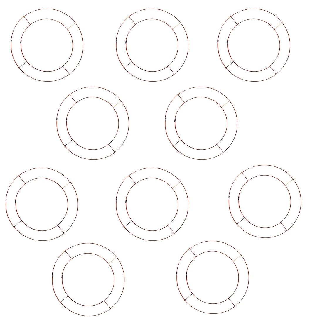 10 Nch FLAT Wre Wreath Frame Wreath Makng Supples | Etsy