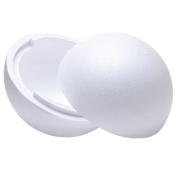 15,20,25,30 CM Hollow Spheres Styrofoam Polystyrene Half Balls for Christmas Craft And Party Decorations