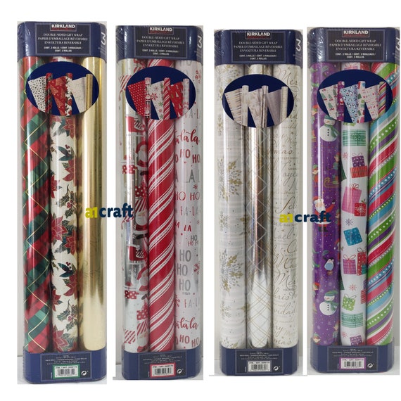Kirkland Signature Christmas 3 Roll Holiday Wrapping Paper - Etsy