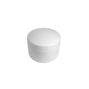 May include: A white round foam cake dummy, ideal for practicing cake decorating techniques.