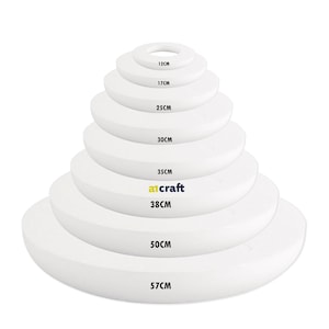Oval Foam Disc 8 9 Cm 3 3.54 by 4.5cm 1.75, Styrofoam Super Soft