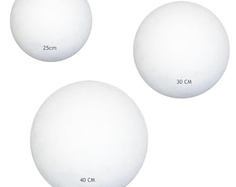 Round Foam Solid Polystyrene Styrofoam Ball for Christmas Decoration, DIY Crafts and Wedding
