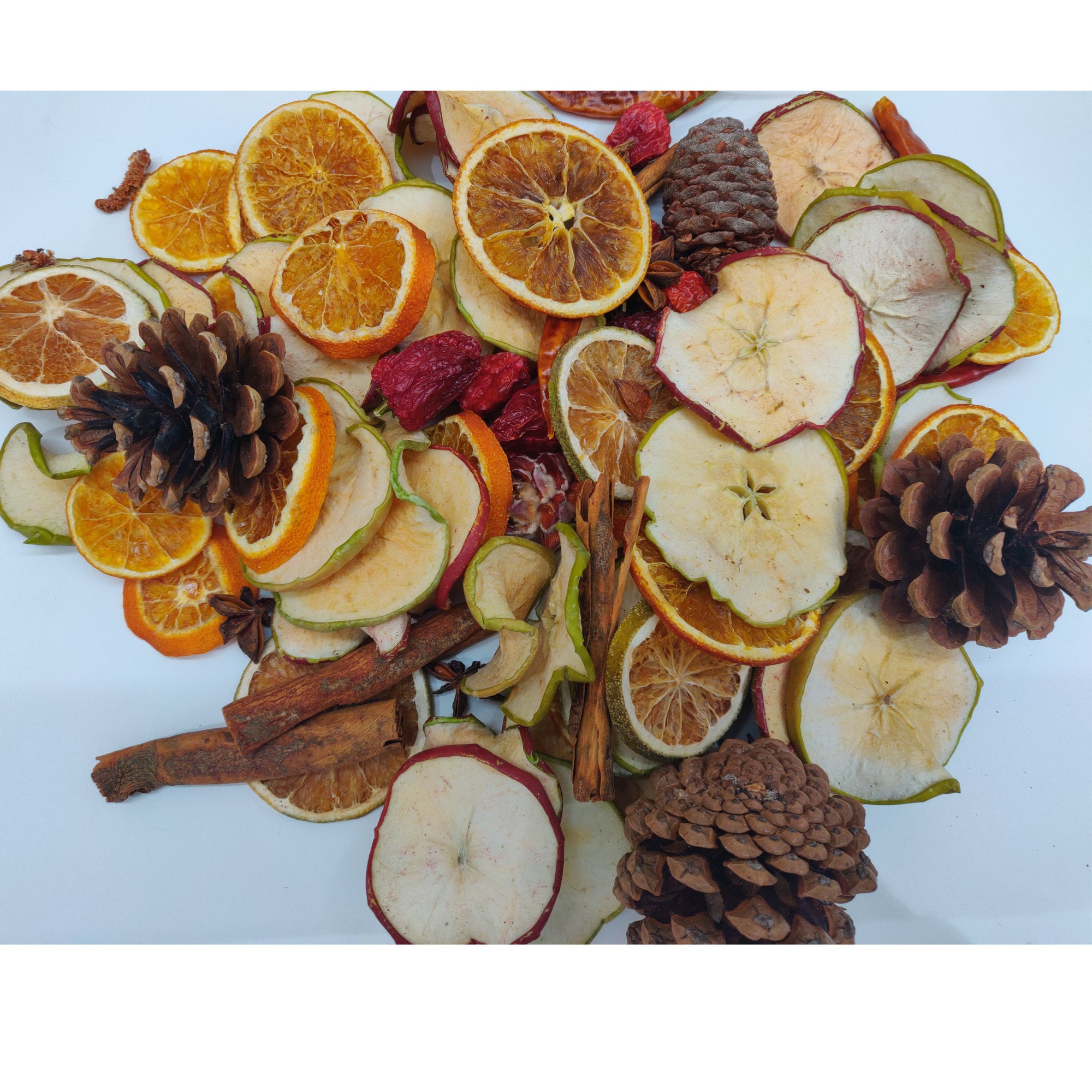 Dried Fruit, Natural Dried Fruit Christmas Decoration, Orange and Apple