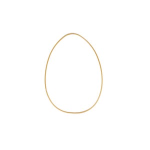 May include: A simple gold hoop earring.