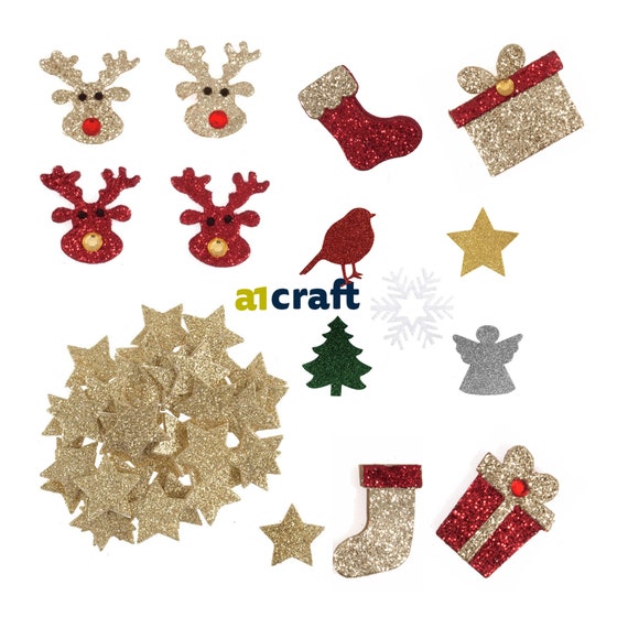 Christmas Craft Embellishments: Christmas Fairy Light Garland Christmas Craft Embellishments: Christmas Fairy Light Garland