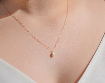 Zierlicher ovaler Perlenchoker: 925 Sterling Silber, Süsswasserperle