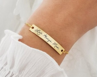 Actual Handwriting Bracelet Personalized Handwriting Jewelry Custom Signature Bracelet Memorial Jewelry Loss Gift Personalized Grandma Gift