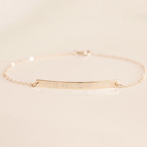Personalized Bar Bracelet Personalized Jewelry Bracelet Friendship Bracelet Gift for Her Engraved Name Bracelet