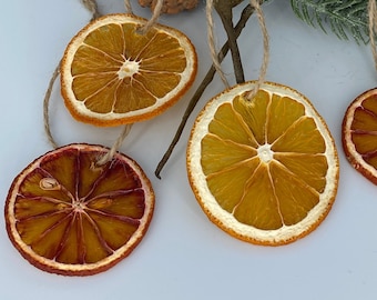 Adornos cítricos - Todos los adornos de naranja secos naturales - Adornos de naranja sanguina Adornos nórdicos - Adornos navideños naturales - Decoración boho