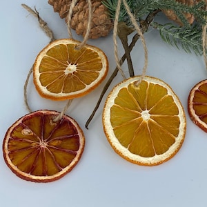 Citrus Ornaments - All Natural Dried Orange Ornaments - Blood Orange Ornaments  Nordic Ornaments - Natural Christmas Ornaments - Boho Decor