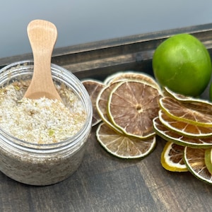 Lime Cocktail Salt | Lime Cocktail Garnish | Lime Rimming Salt | Lime Martini Salt | Lime Margarita Salt - Summer Cocktail Garnish