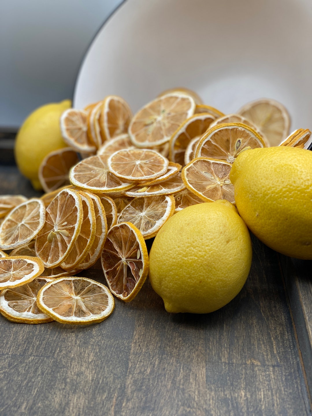 Dried Lemon Slices All Natural Dried Lemon Slices Natural Dried Lemon Slices  Cocktail Lemon Slices dried Citrus Slices 