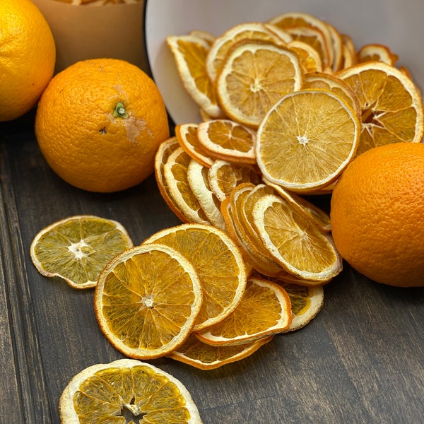 Dried Orange Slices- All Natural Dried Orange Slices - Natural Dried Orange Slices - Cocktail Orange Slices  -Dried Citrus Slices