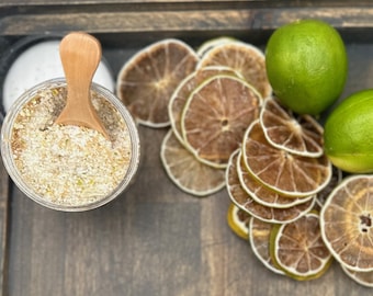 Lime Cocktail Sugar | Lime Cocktail Garnish | Lime Rimming Sugar | Lime Martini Sugar | Lime Margarita Sugar - Summer Cocktail Garnish