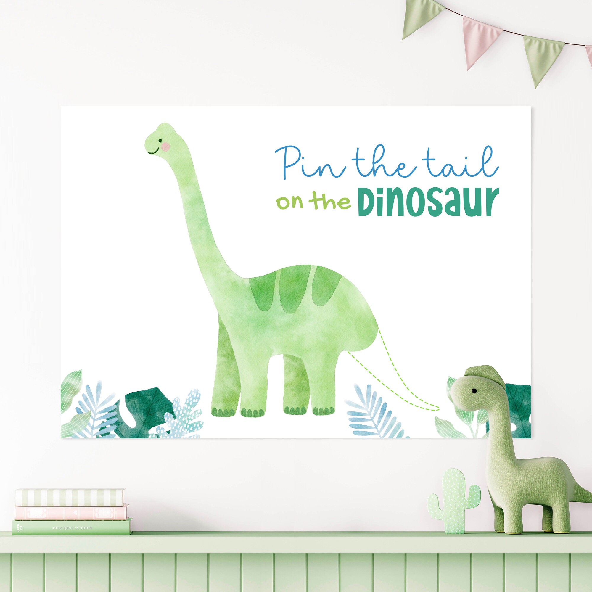 Pin the Tail on the Dinosaur Game Printable Dino Theme Party - Etsy