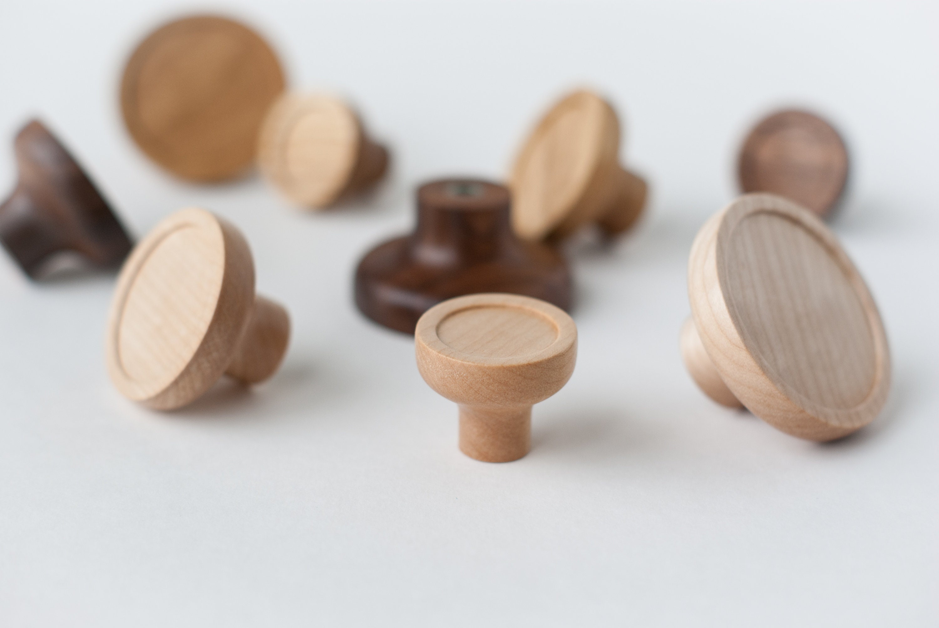 Wood knobs knobs for dresser drawer modern knobs Etsy