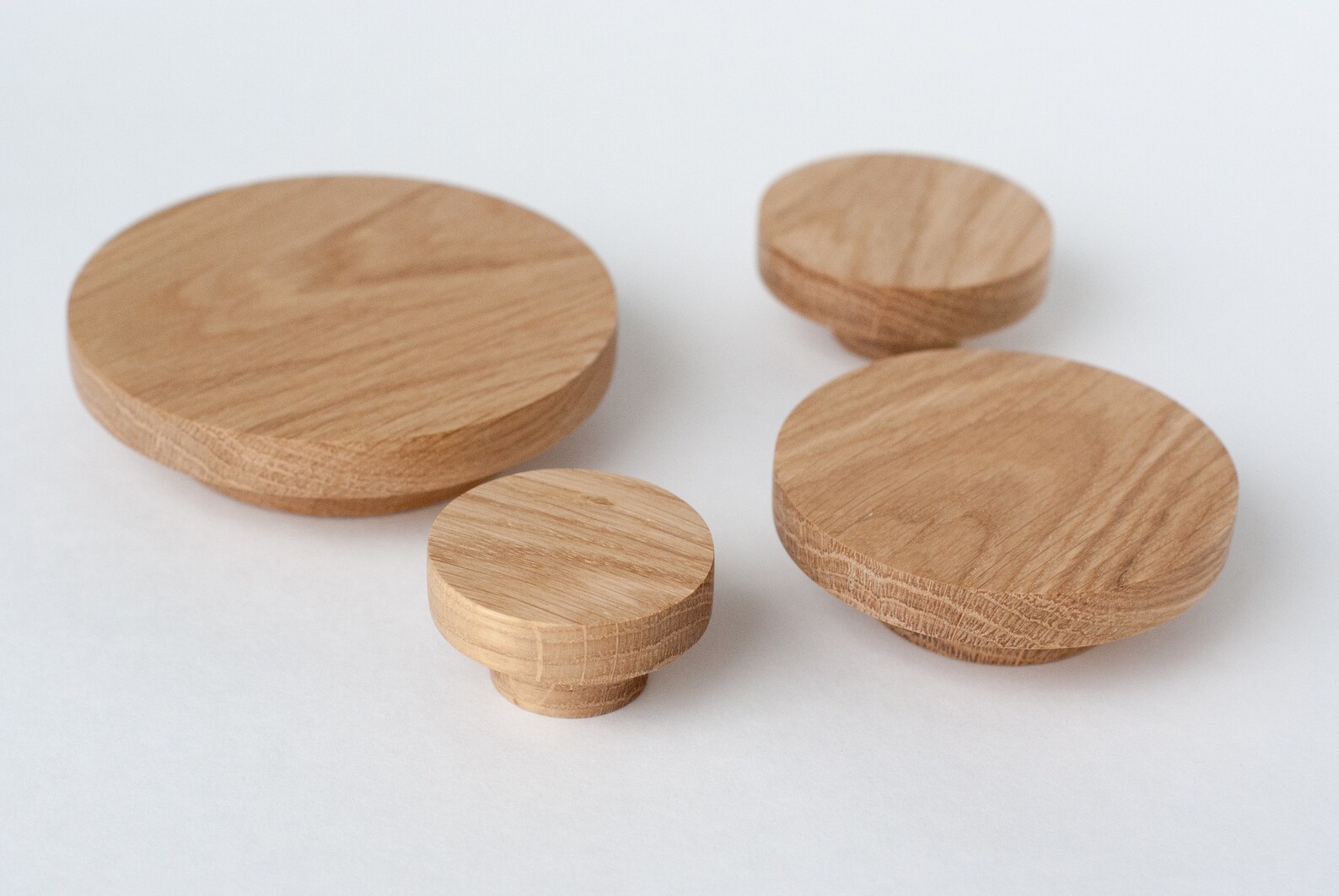 Wooden wall hooks modern coat hooks dot wall hooks round Etsy