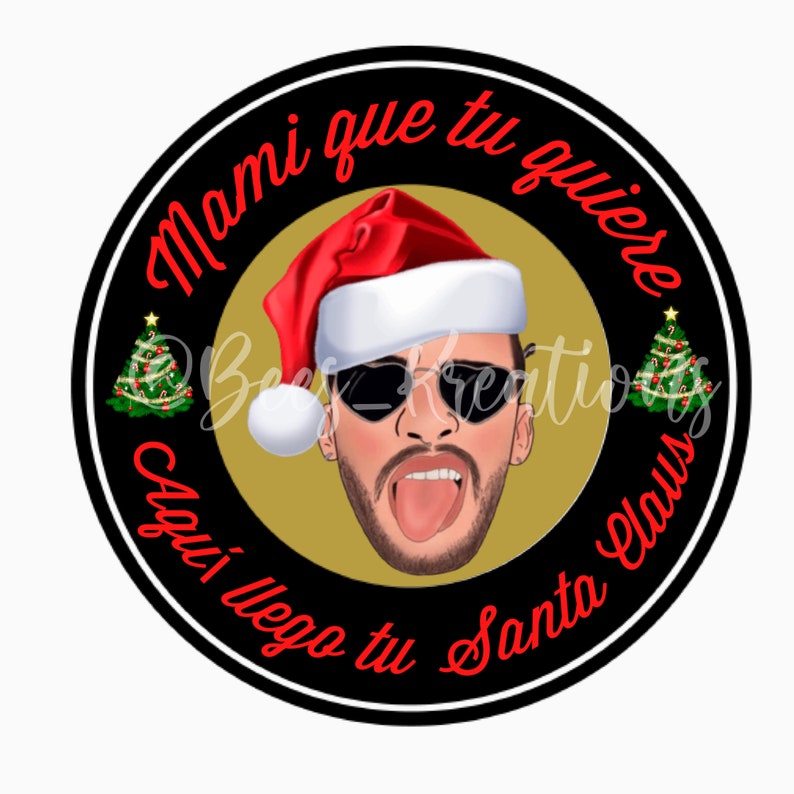 Download Bad bunny Christmas png | Etsy