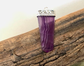 Purple Fluorite Point Pendant