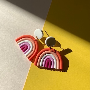 Lesbian Pride Flag Rainbow Earrings