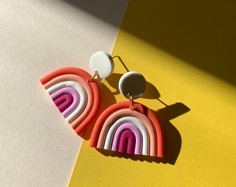 Lesbian Pride Flag Rainbow Earrings