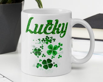 Lucky Shamrock Coffee Mug - St. Patrick's Day Irish Gift