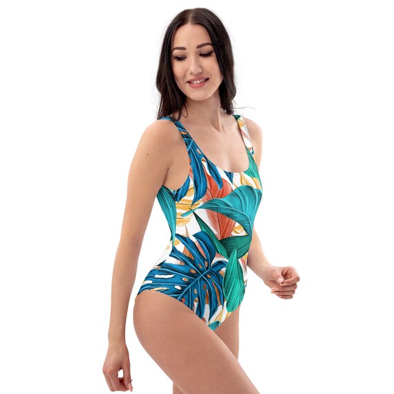Banana leaf one piece swimsuit hotsell