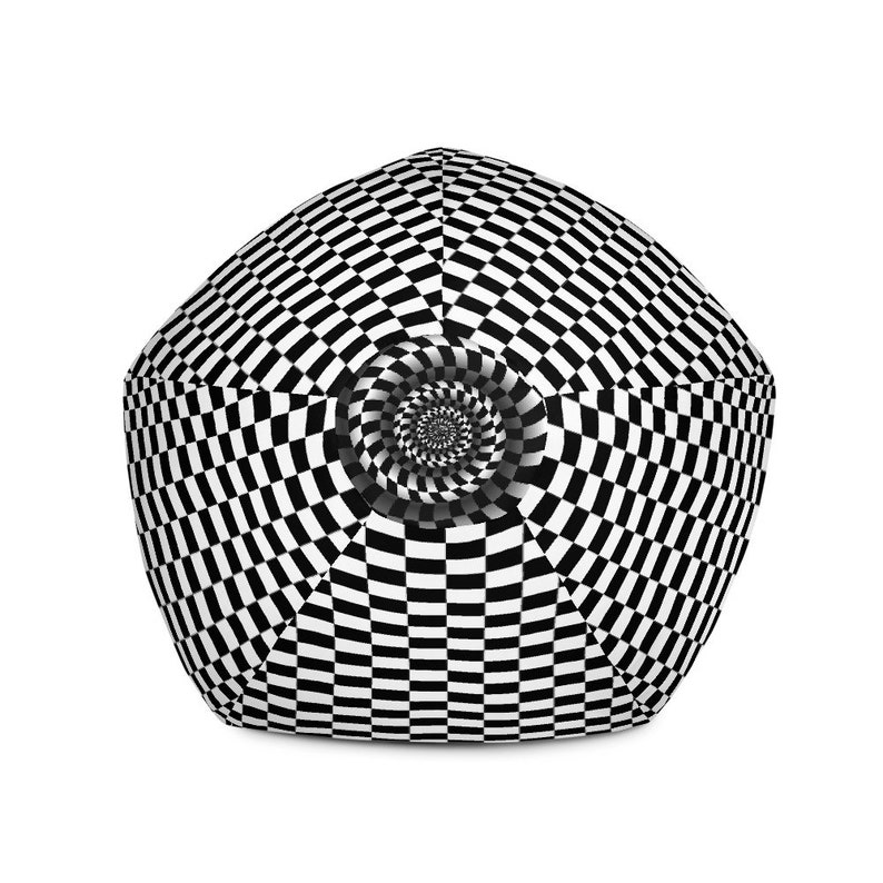 Bean Bag Chair Cover Only no Filling Black and White Etsy