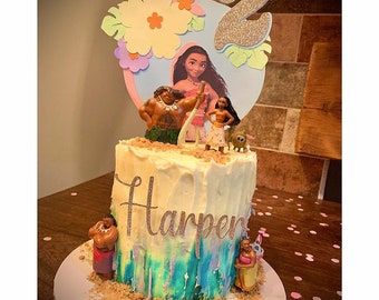 Moana Cake Topper Etsy