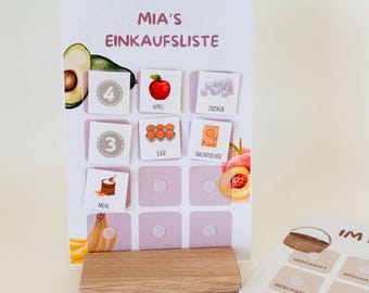 Einkaufsliste für Kinder