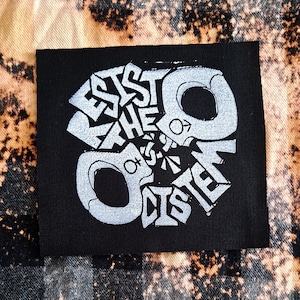 Resist The Cis-tem Trans Punk Print Patch