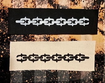 Varied Chain Links Goth Punk Filler Patch